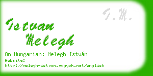 istvan melegh business card