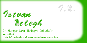 istvan melegh business card